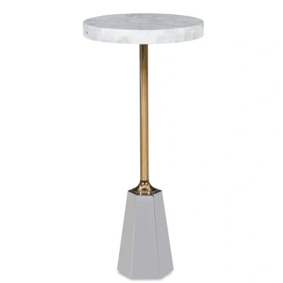 Ambella Geo End Table In Light Gray