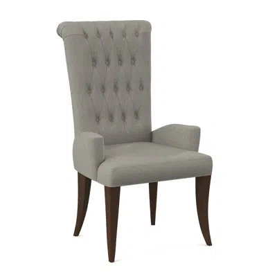 Ambella Gossamer Host Chair - Large In American Walnut,libby 100% Polyester