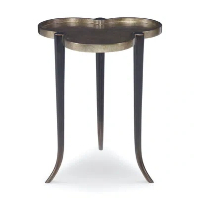 Ambella Karta 3 Legs End Table In Antique Gilt