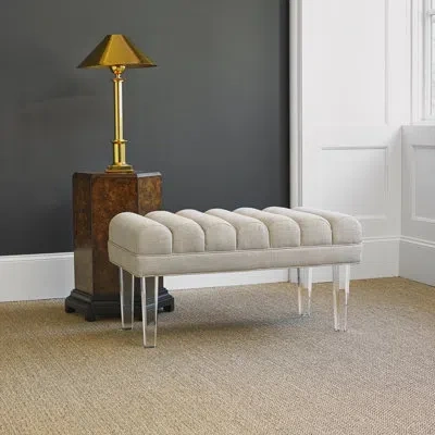 Ambella Lana Upholstered Bench In Polly Snow