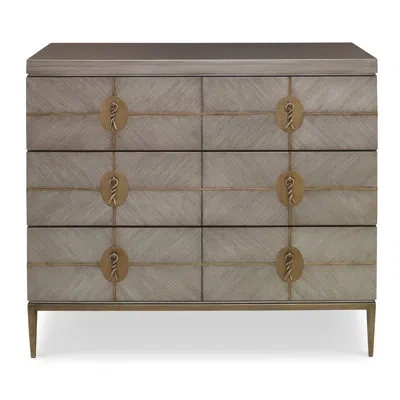 Ambella Longwood 3 Drawer Accent Chest In Brown