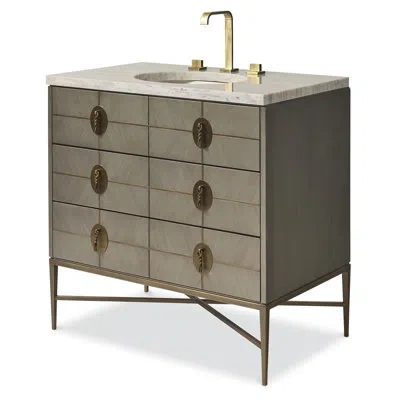 Ambella Longwood Sink Chest In Gray