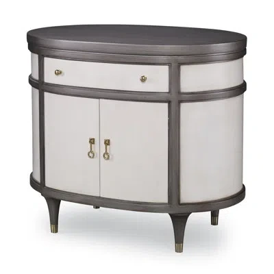 Ambella Luna 1 Drawer Nightstand In Steel Gray