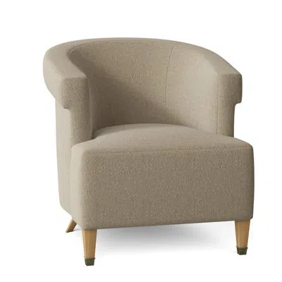 Ambella Madame 30.5" Wide Armchair In Amber,libby Linen