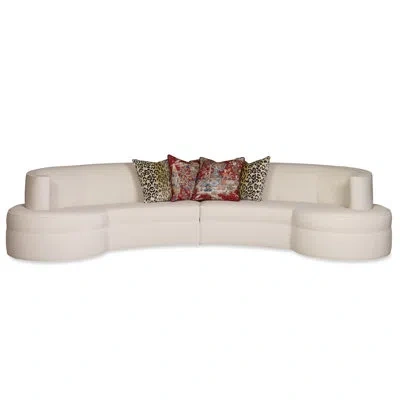 Ambella Nautilus Sectional In Stormy Emerald