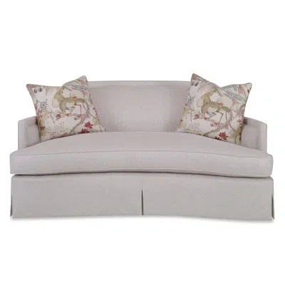 Ambella Olivia Loveseat In Libby Linen