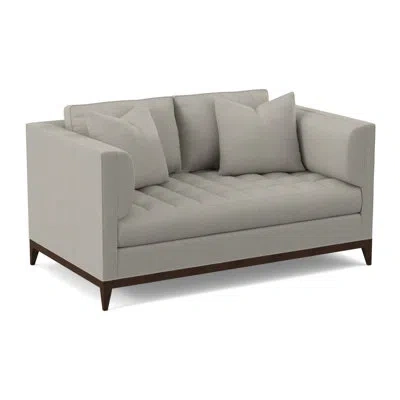 Ambella Paramount Loveseat In American Walnut,libby Linen