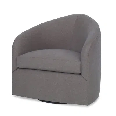Ambella Pinnacle Swivel Chair In Sunny Linen