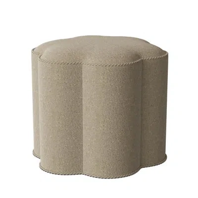Ambella Posey 20.5" Wide Pouf Ottoman In Libby Linen