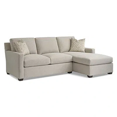 Ambella Profile 2 - Piece Upholstered Sectional In Polly Snow
