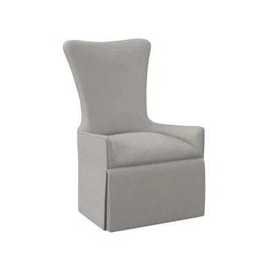 Ambella Providence Host Chair - Skirted In American Walnut,libby 100% Polyester