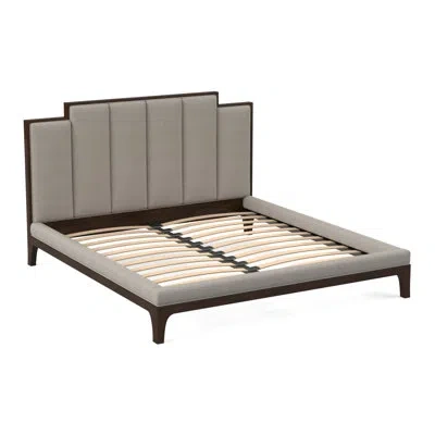 Ambella Rafferty Upholstered Bed In American Walnut,libby Linen