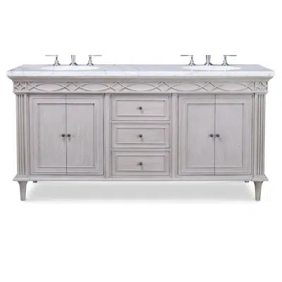 Ambella Seville 72" Double Bathroom Vanity Set