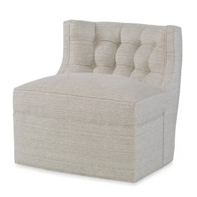 Ambella Social Butterfly Chair - Swivel In Sunny Linen