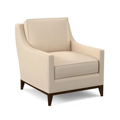 Ambella Sonoma Chair In American Walnut,filigree Ivory 100% Polyester