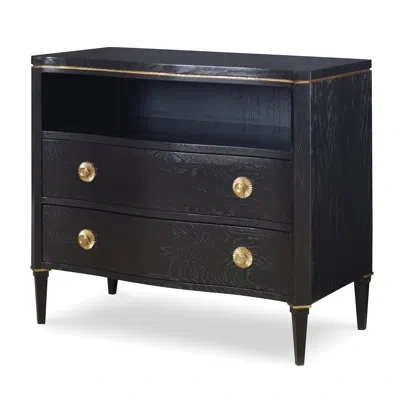 Ambella Stella 2 - Drawer Accent Chest In Jet Black