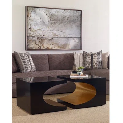 Ambella Void Solid Coffee Table In Black