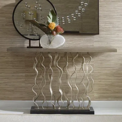 Ambella Waves 54" Console Table In Brown