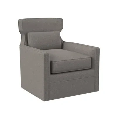 Ambella Whitney Swivel Chair In Sunny Linen