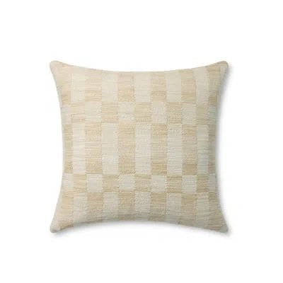 Amber Lewis X Loloi Adams Throw Pillow In Sand,ivory