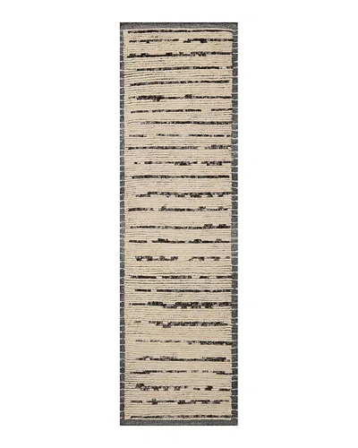 Amber Lewis X Loloi Amber Lewis Briyana Bri-04 Runner Area Rug, 2'6 X 8'6 In Natural/black
