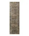 Amber Lewis X Loloi Amber Lewis Morgan Mog-05 Runner Area Rug, 2'3 X 9'6 In Spice Lag/red