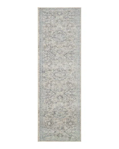Amber Lewis X Loloi Amber Lewis Zuma Zum-06 Runner Area Rug, 2'7 X 12' In Pebble/stone
