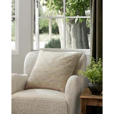 Amber Lewis X Loloi Cypress Square Pillow Cover And Insert In Pillow Cover Only - No Insert