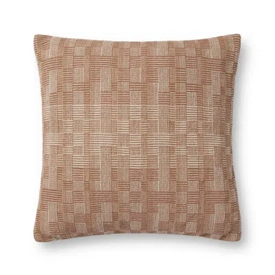 Amber Lewis X Loloi Dolly Clay / Natural Pillow In Pillow Cover Only - No Insert