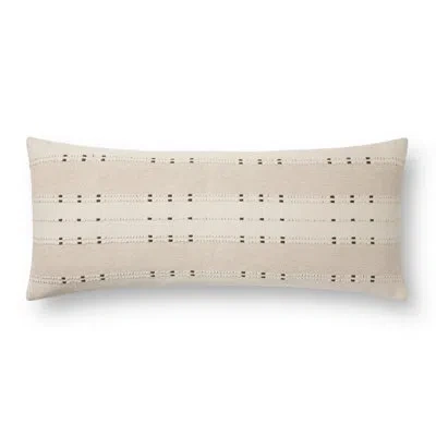 Amber Lewis X Loloi Gabrielle Beige / Terracotta Pillow In Pillow Cover Only - No Insert
