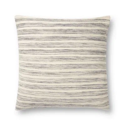 Amber Lewis X Loloi Marielle Ivory / Stone Pillow In Pillow Cover Only - No Insert
