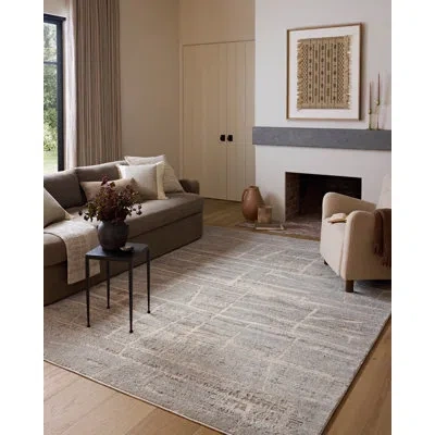 Amber Lewis X Loloi Monty  Natural / Mist Area Rug In Blue;beige;natural,mist