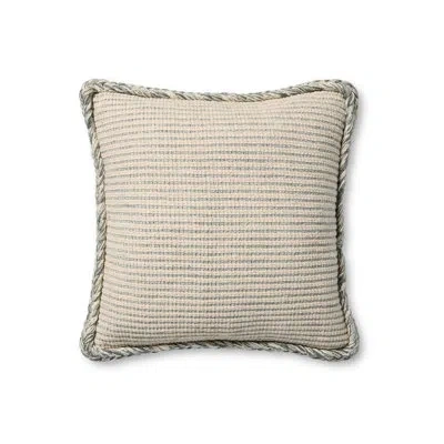 Amber Lewis X Loloi Oroville Throw Pillow In Natural,blue
