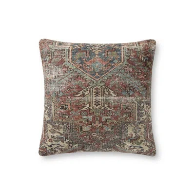 Amber Lewis X Loloi Redwood Square Pillow Cover And Insert In Pillow Cover Only - No Insert