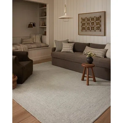 Amber Lewis X Loloi Windsor Ivory / Sky Area Rug In Blue;white;ivory