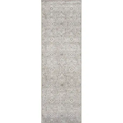 Amber Lewis X Loloi Zuma Silver / Sky Area Rug In Blue;grey