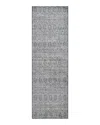 Amber Lewis Zuma Zum-01 Runner Area Rug, 2'7 X 12' In Denim/ivory