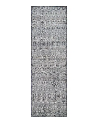 Amber Lewis Zuma Zum-01 Runner Area Rug, 2'7 X 12' In Denim/ivory
