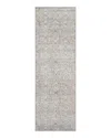 Amber Lewis Zuma Zum-07 Runner Area Rug, 2'7 X 12' In Silver/sky