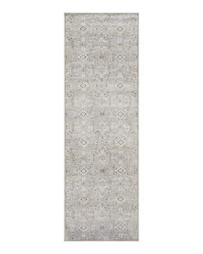 Amber Lewis Zuma Zum-07 Runner Area Rug, 2'7 X 12' In Silver/sky