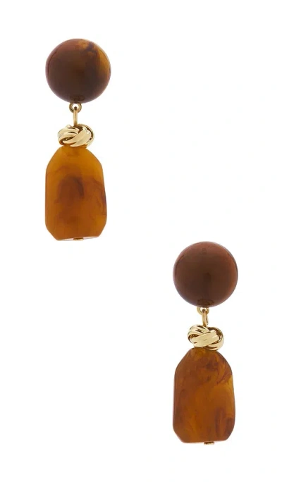 Amber Sceats Monowi Earrings In Brown