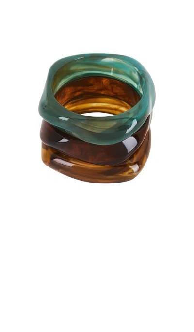 Amber Sceats Natadola Bracelet Set In Brown