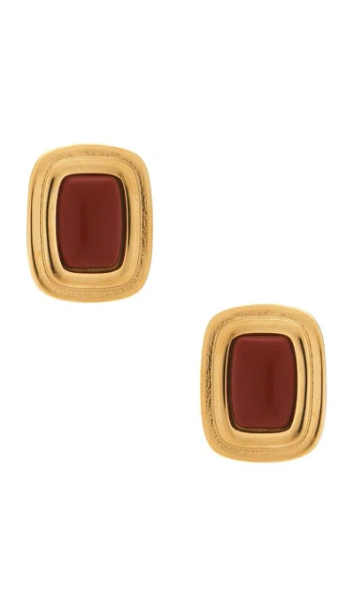 Amber Sceats Rideau Earrings In Gold