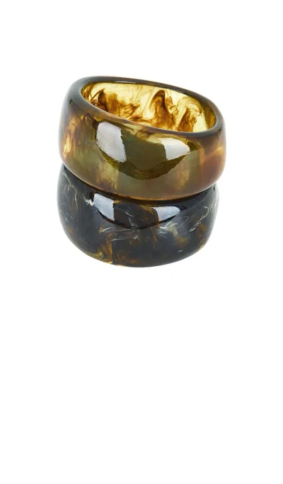 Amber Sceats Rio Bracelet Set In Brown