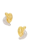 Amber Sceats Saylor Earrings In 银色&金黄