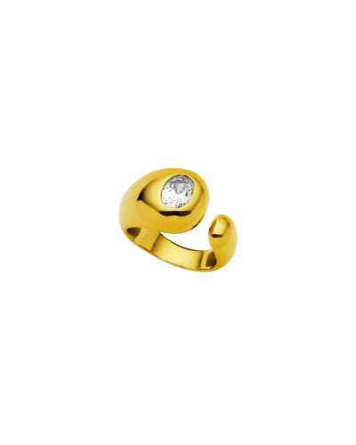 Amber Sceats Vesper Ring In Yellow