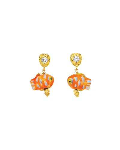 Amber Sceats Women's Azurefin Earrings In Orange