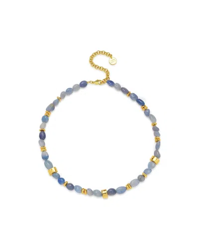 Amber Sceats Women's Gold / Blue Venice Necklace In Gold/blue