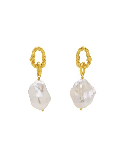 Amber Sceats Women's Gold Peony Earrings