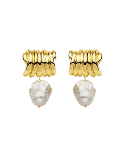 Amber Sceats Wrenlie Earrings In Gold
